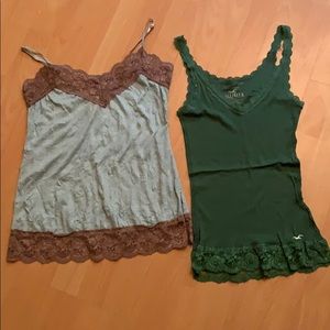 Cool tank top duo  Hollister/Xhileration med